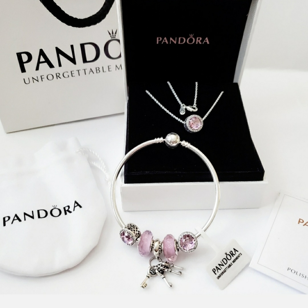 New Pandora Bracelet and necklace set